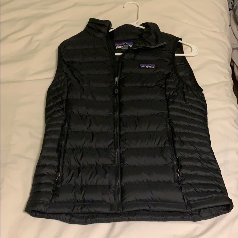 Patagonia Black Quilted Down Insulated Sweater Vest